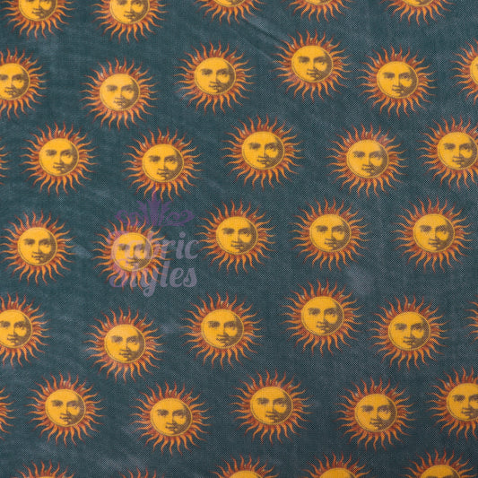 Sun Face Power Mesh Fabric