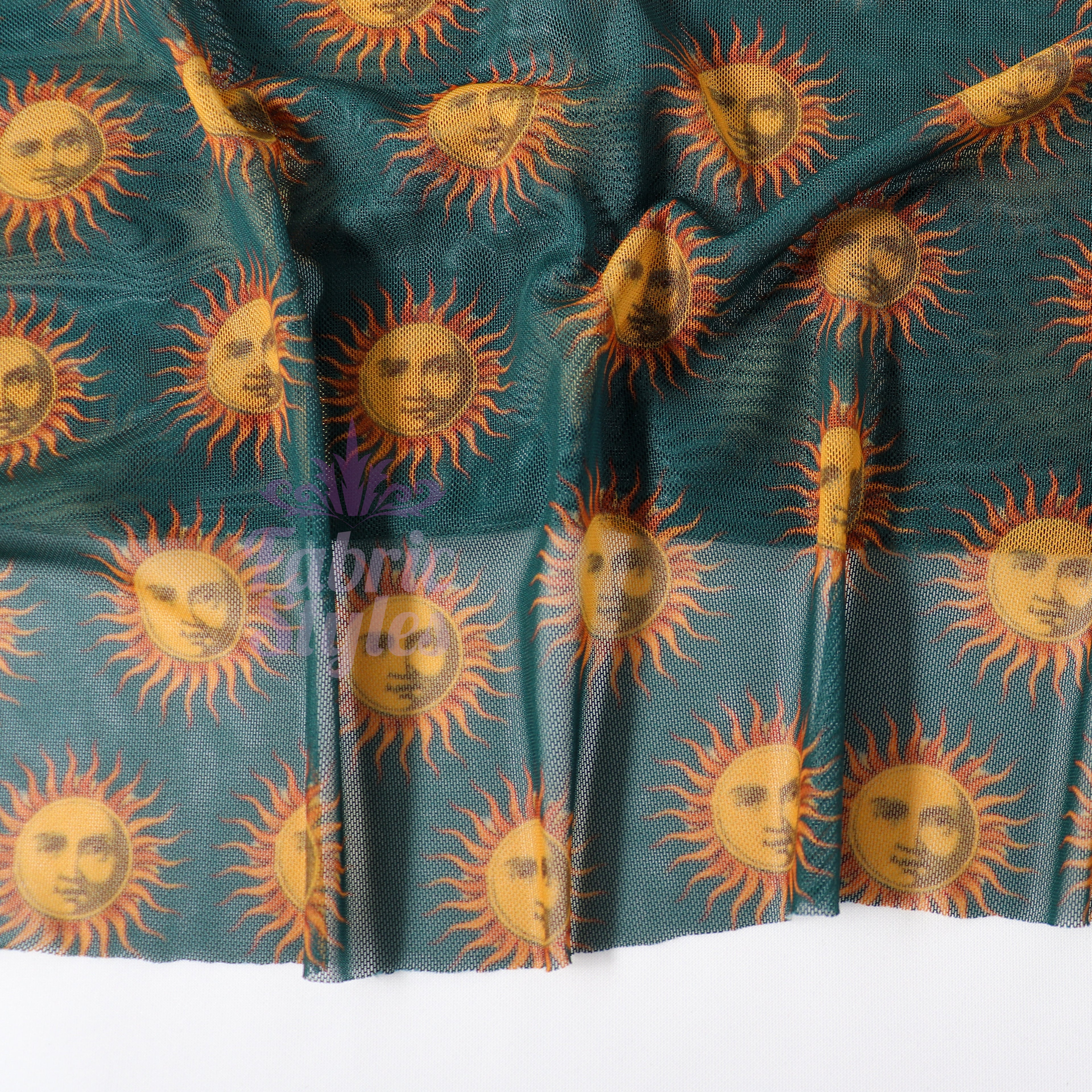 Sun Face Power Mesh Fabric