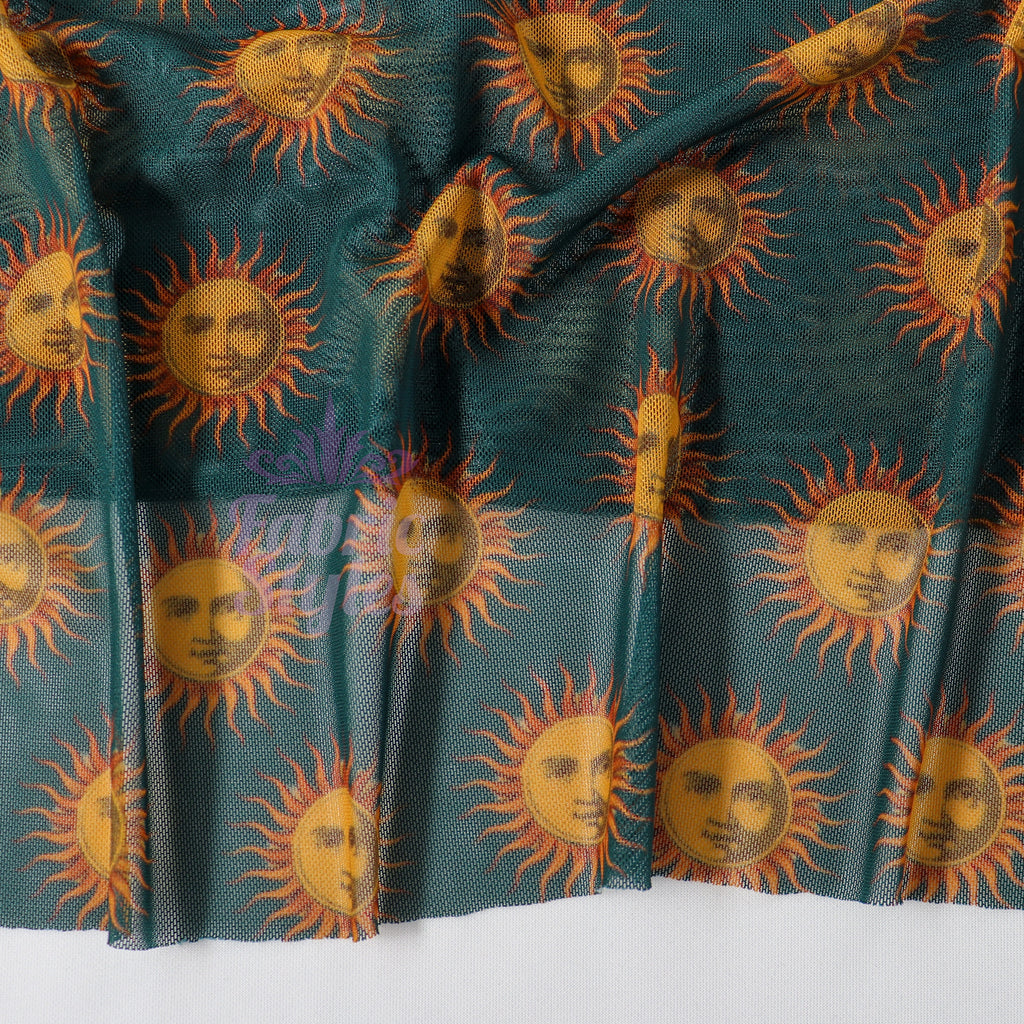 Sun Face Power Mesh Fabric