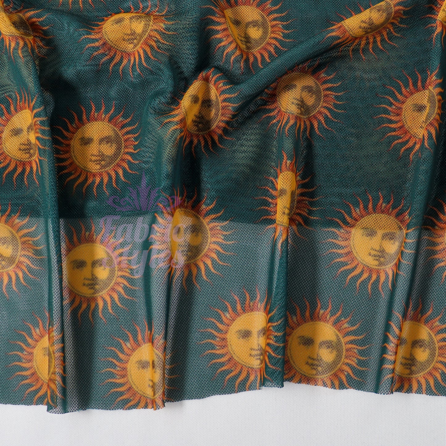 Sun Face Power Mesh Fabric