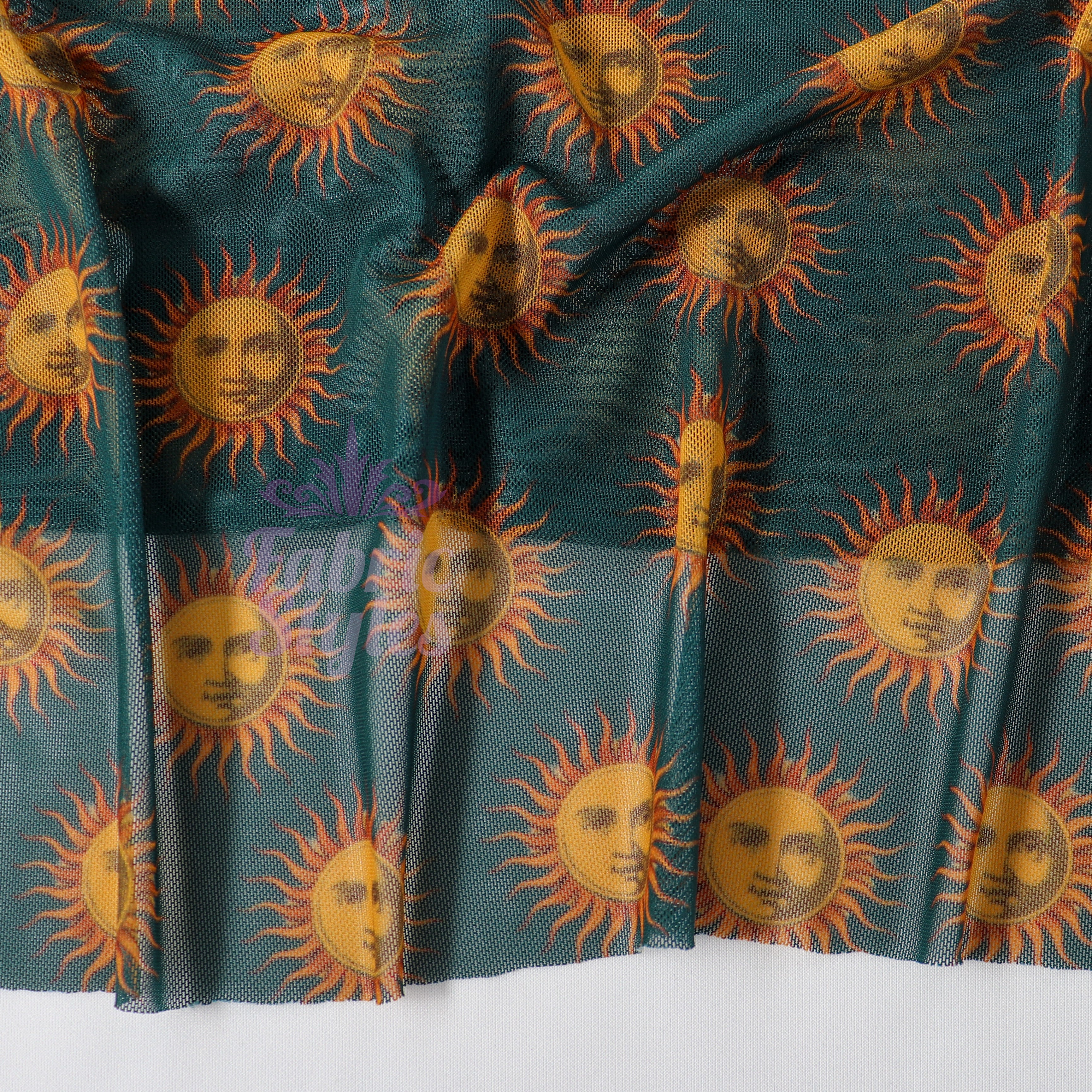 Sun Face Power Mesh Fabric