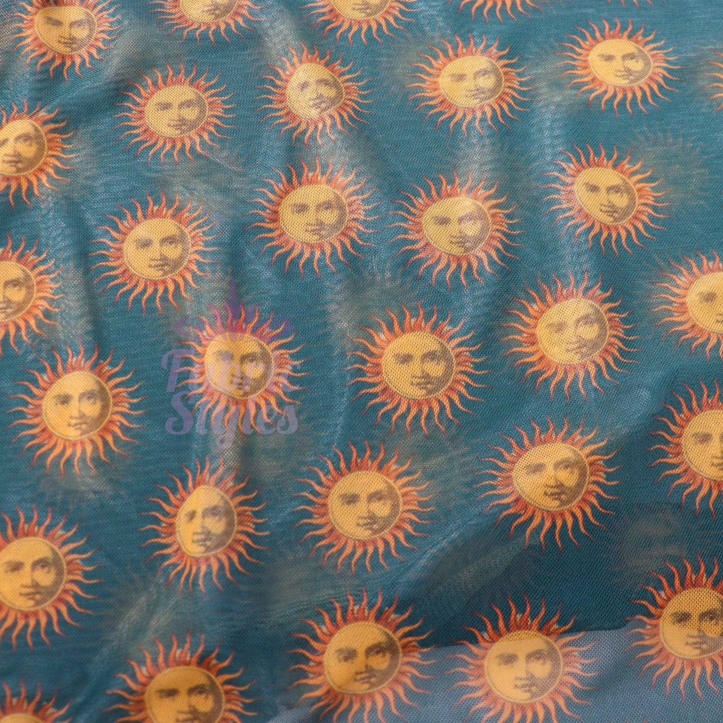 Sun Face Power Mesh Fabric