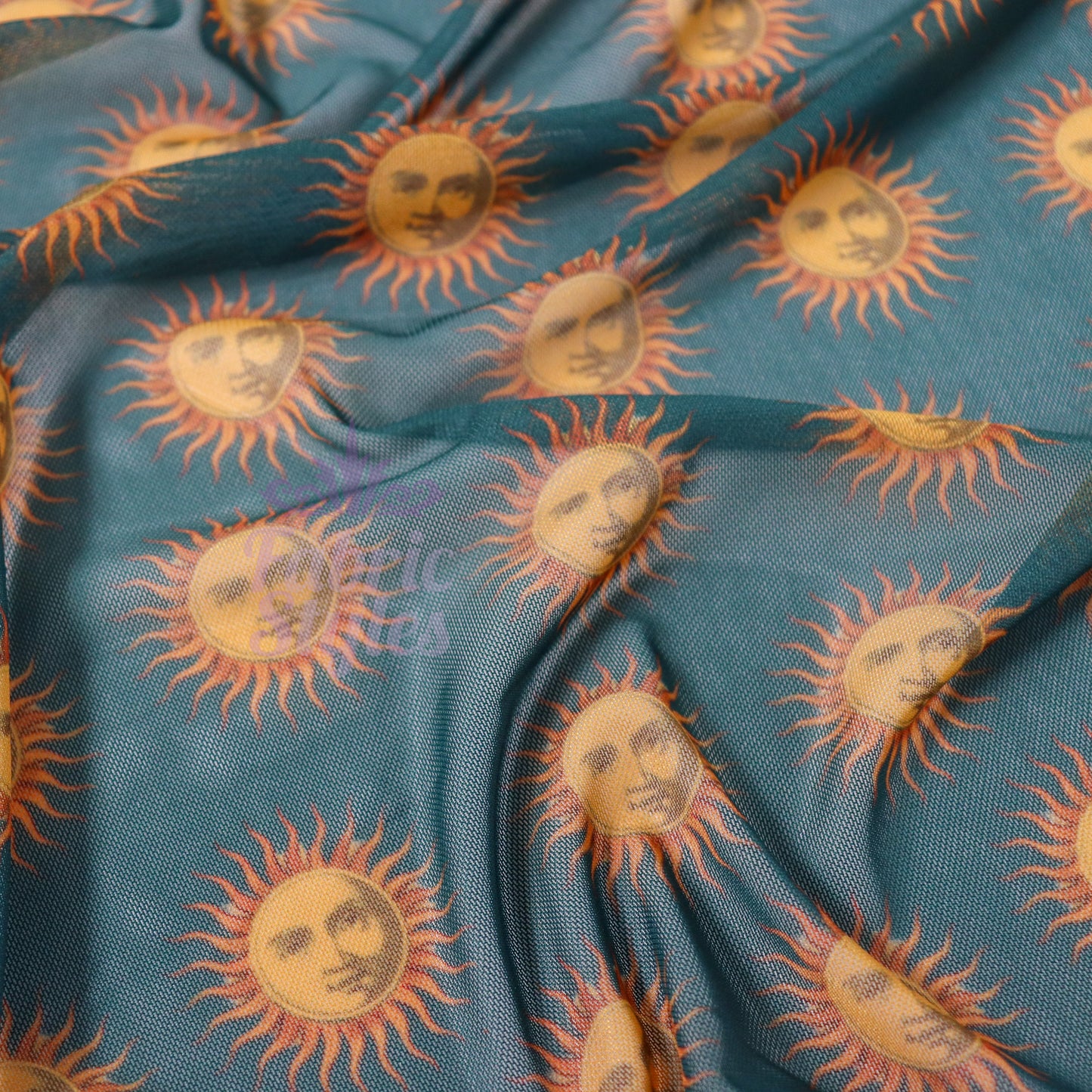 Sun Face Power Mesh Fabric