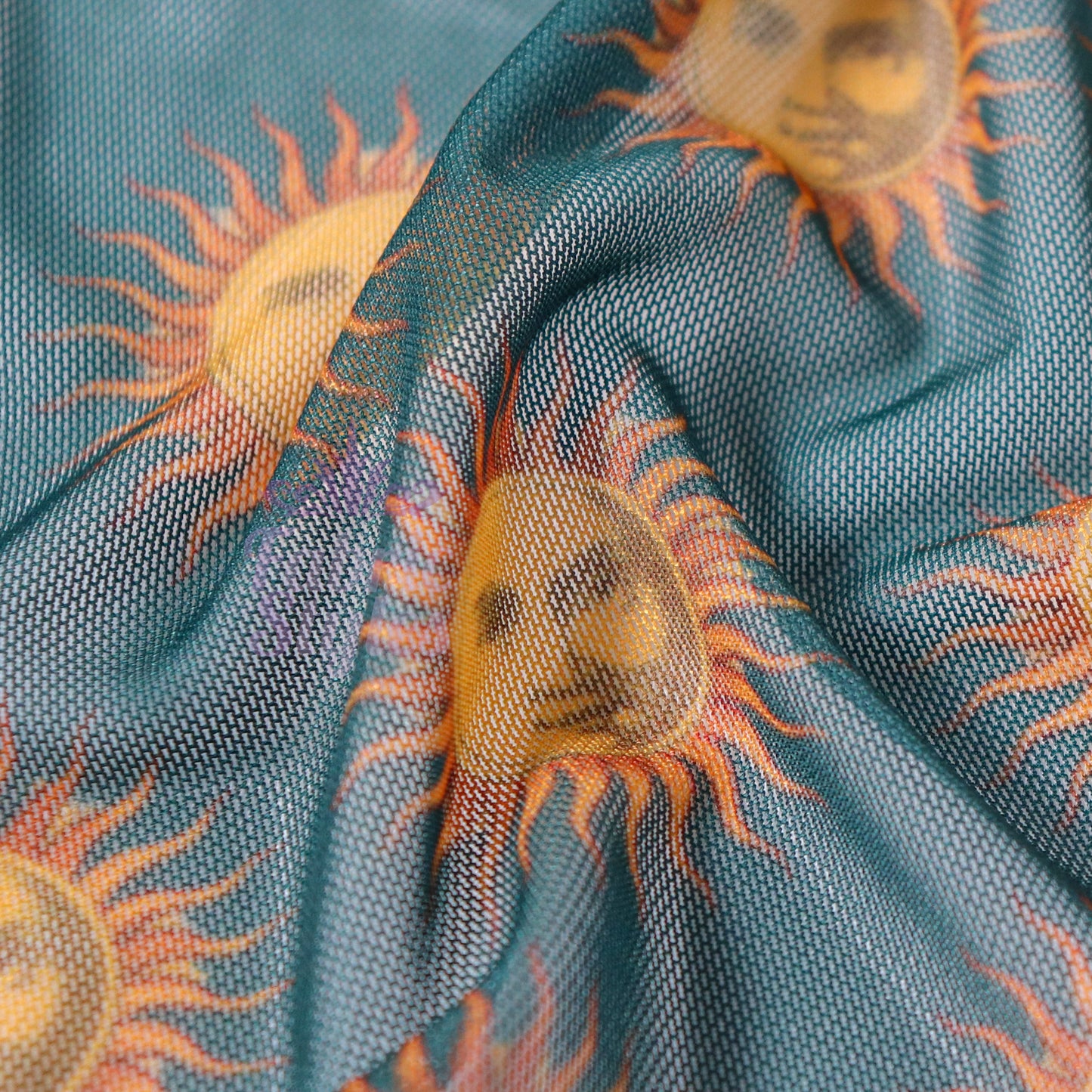 Sun Face Power Mesh Fabric
