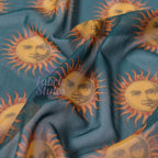 Sun Face Power Mesh Fabric