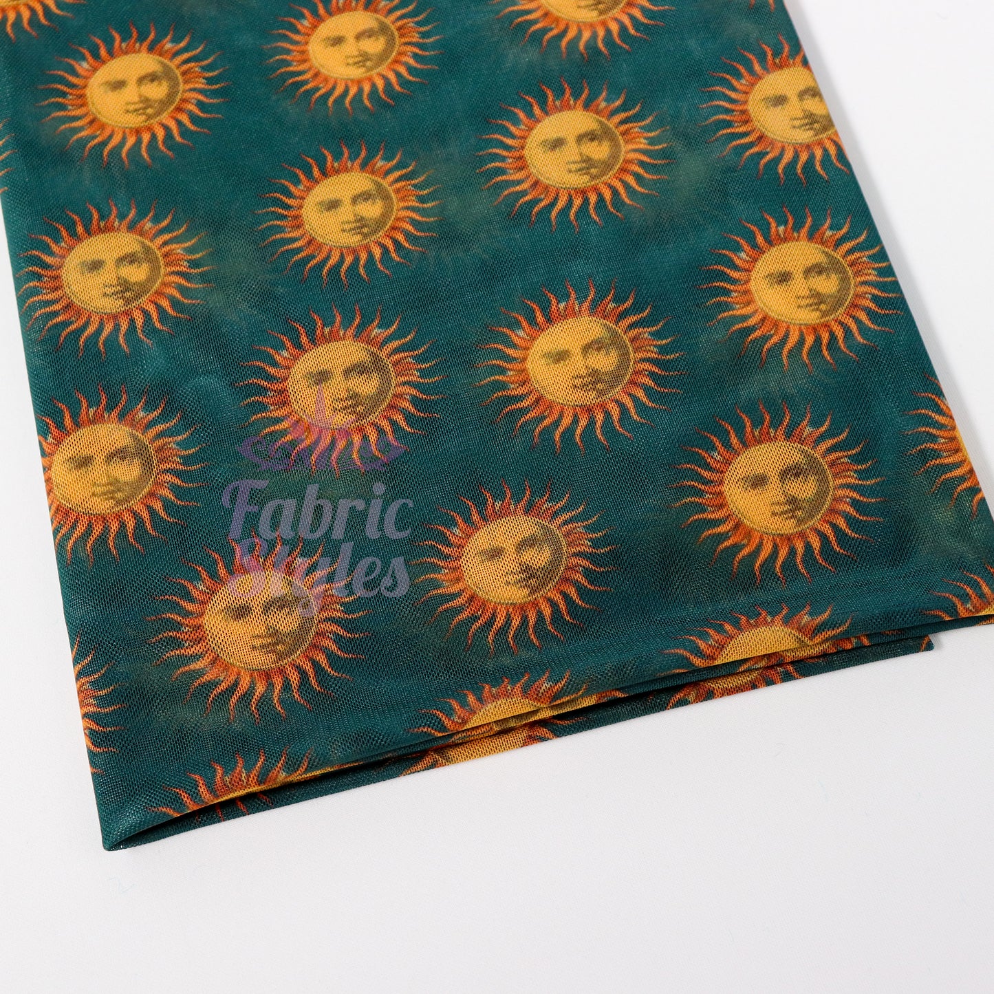 Sun Face Power Mesh Fabric