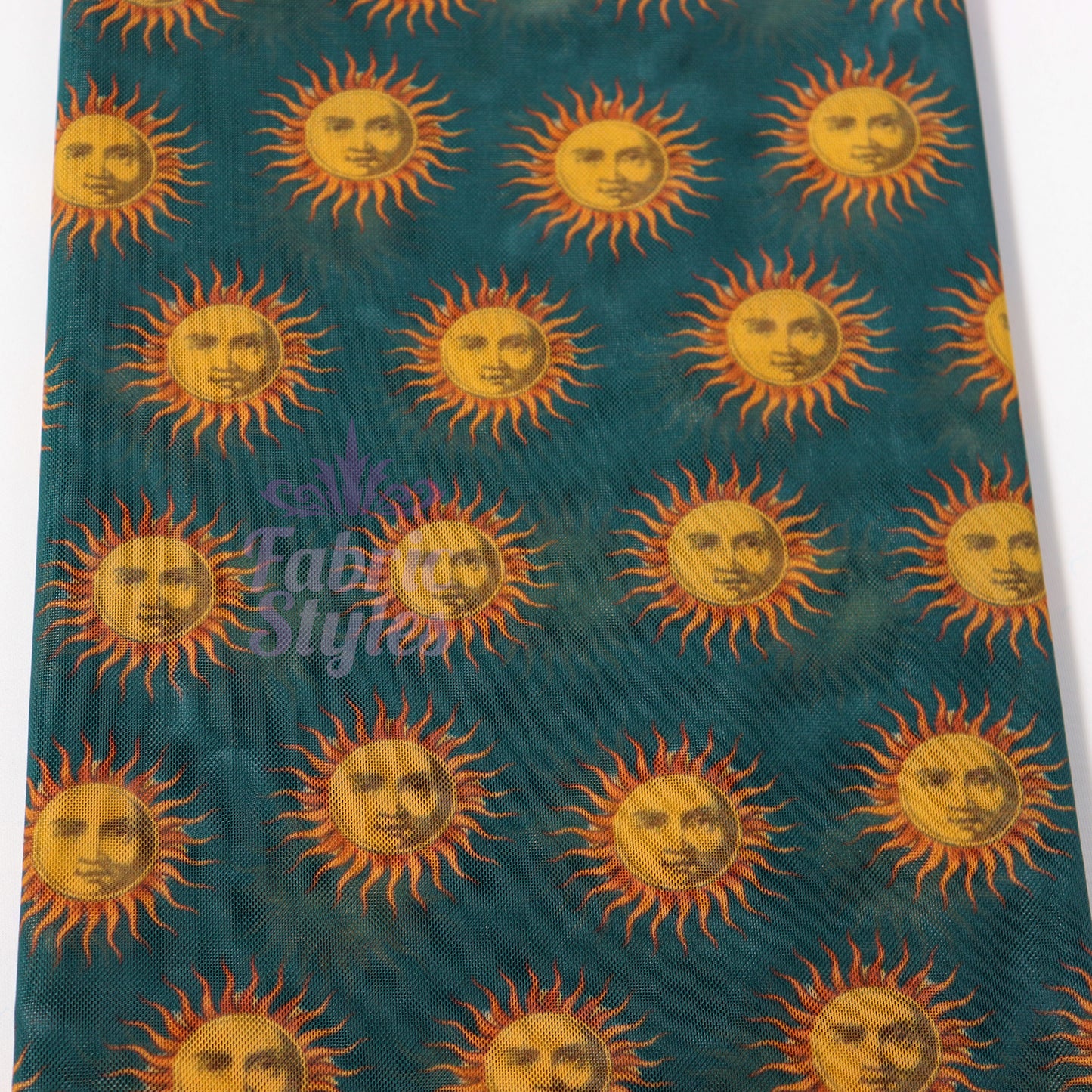 Sun Face Power Mesh Fabric