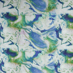 Blue Green Tie Dye Power Mesh Fabric