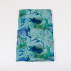 Blue Green Tie Dye Power Mesh Fabric