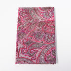 Red Glitter Paisley Power Mesh Fabric