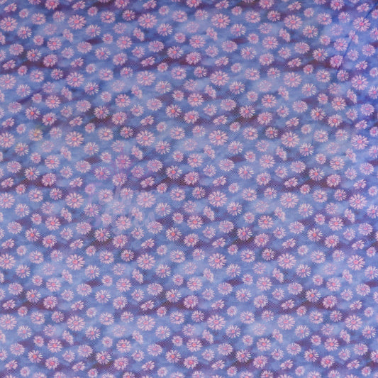 Ditsy Daisy Floral Power Mesh Fabric