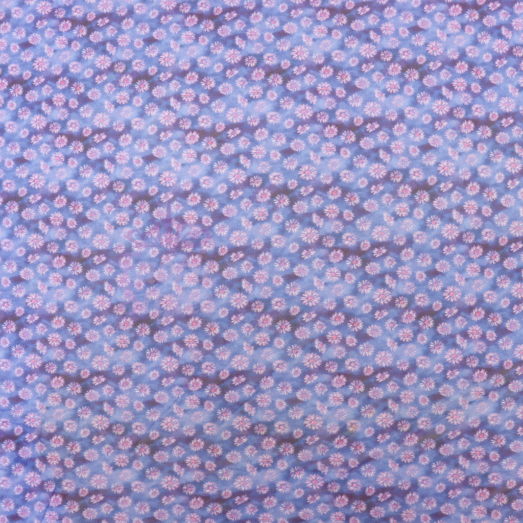 Ditsy Daisy Floral Power Mesh Fabric