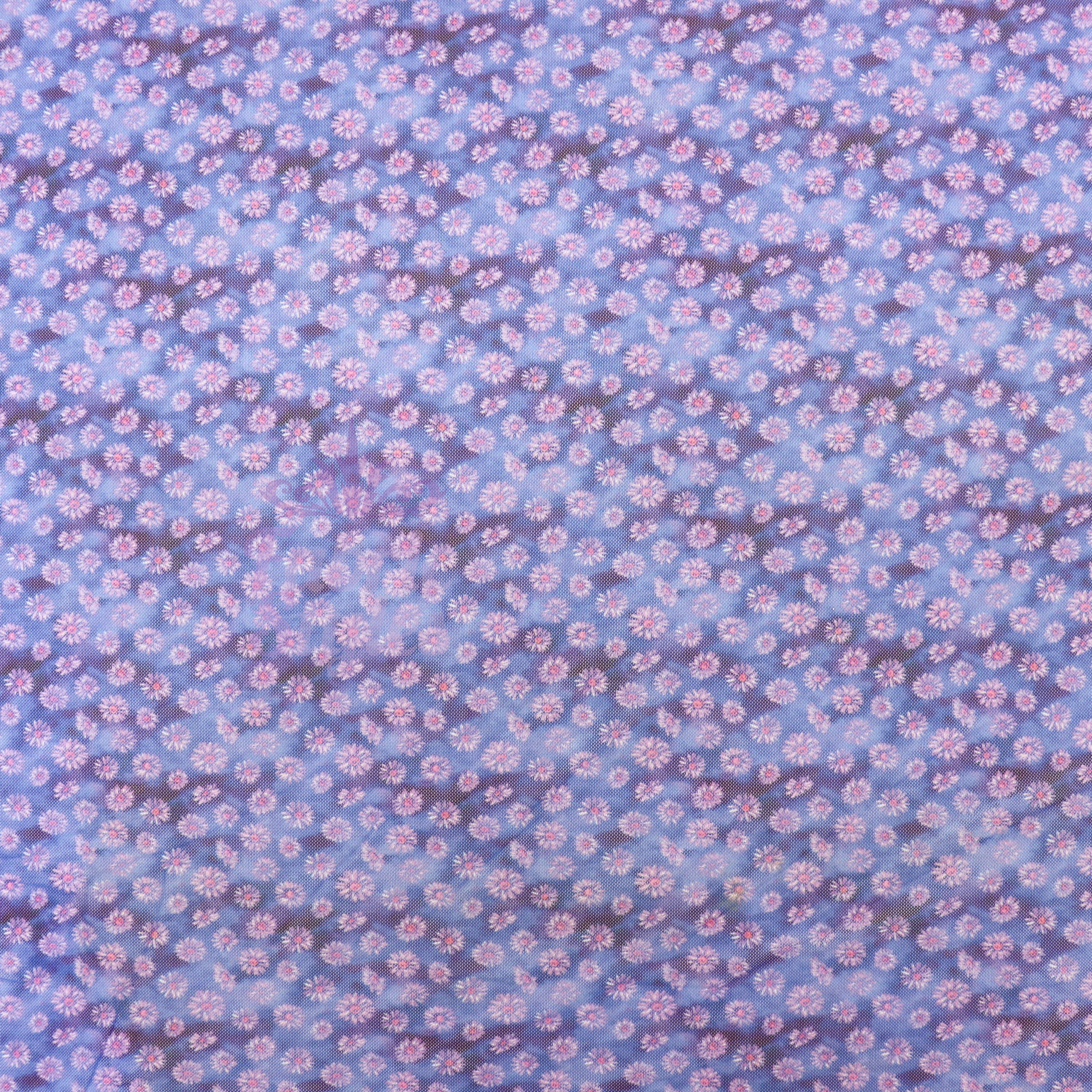 Ditsy Daisy Floral Power Mesh Fabric