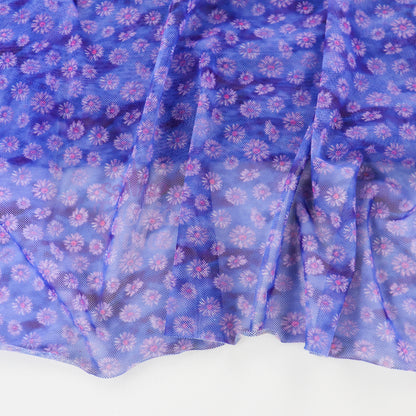 Ditsy Daisy Floral Power Mesh Fabric