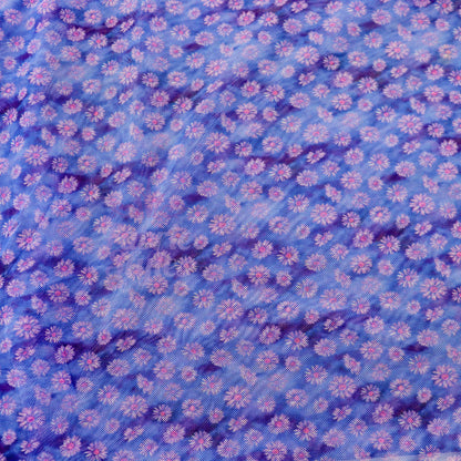 Ditsy Daisy Floral Power Mesh Fabric