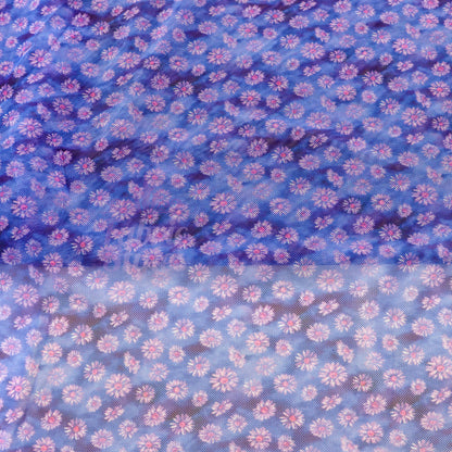Ditsy Daisy Floral Power Mesh Fabric