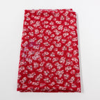 Red Ditsy Floral Power Mesh Fabric