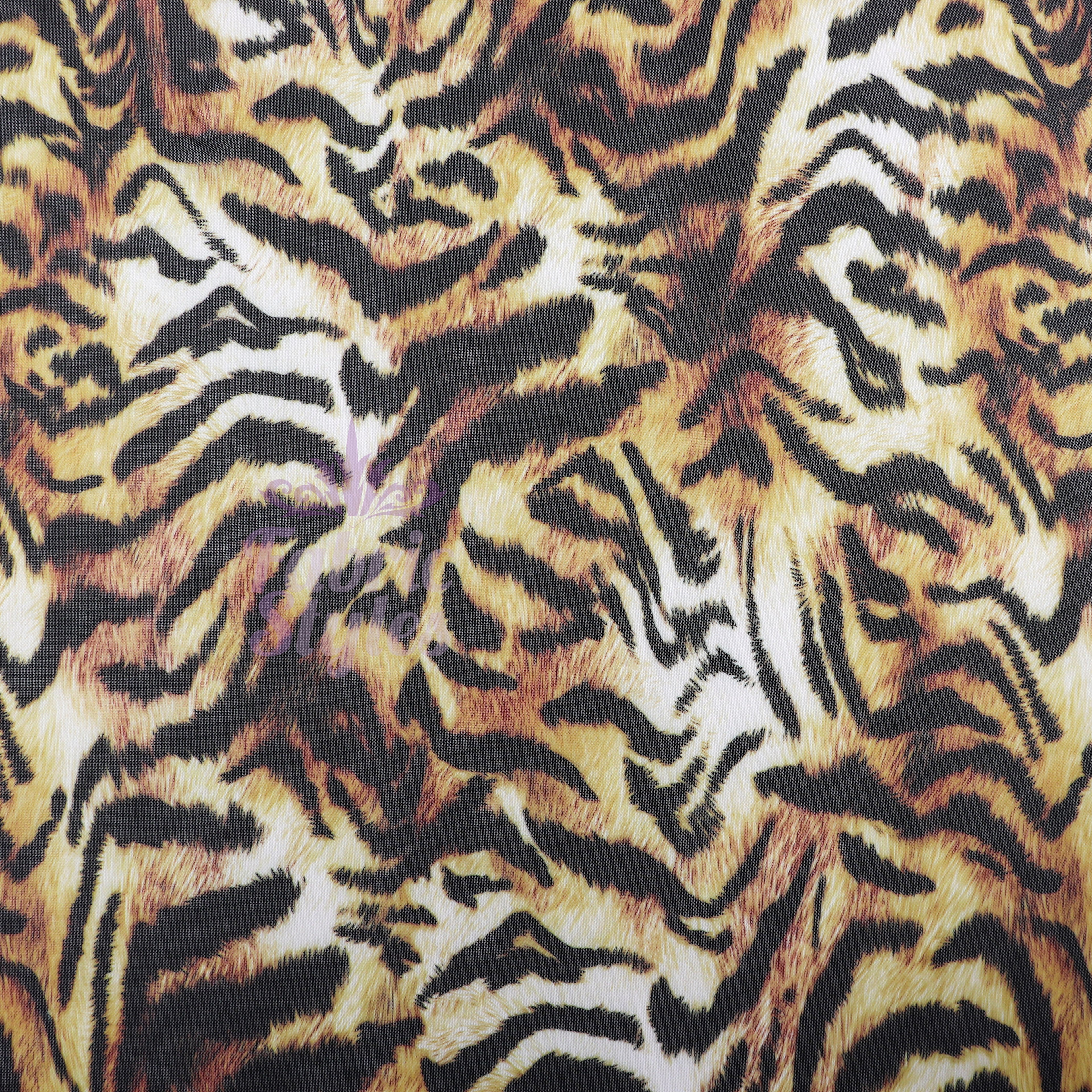 Tiger Print Power Mesh Fabric