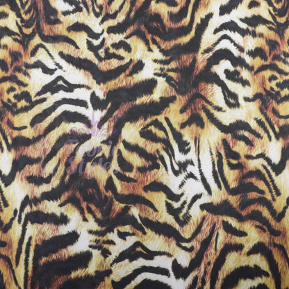 Tiger Print Power Mesh Fabric