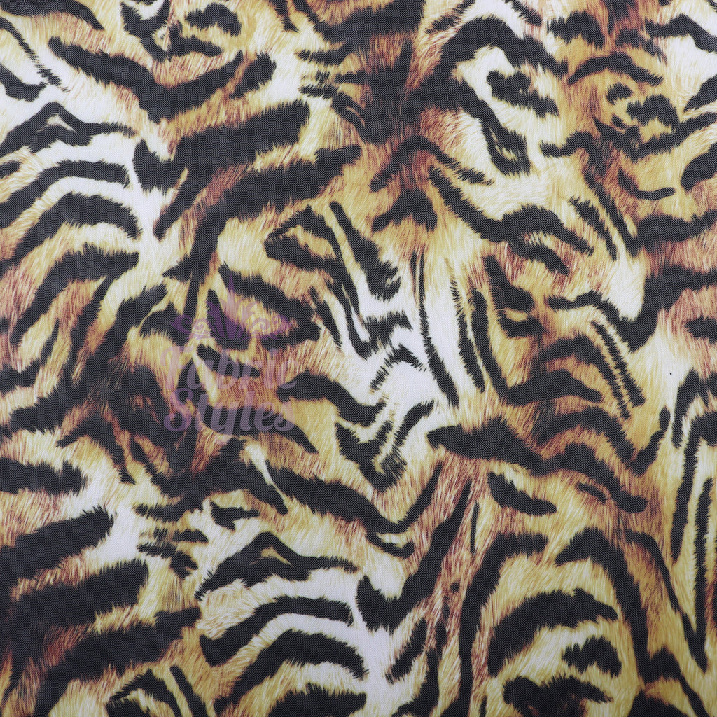 Tiger Print Power Mesh Fabric