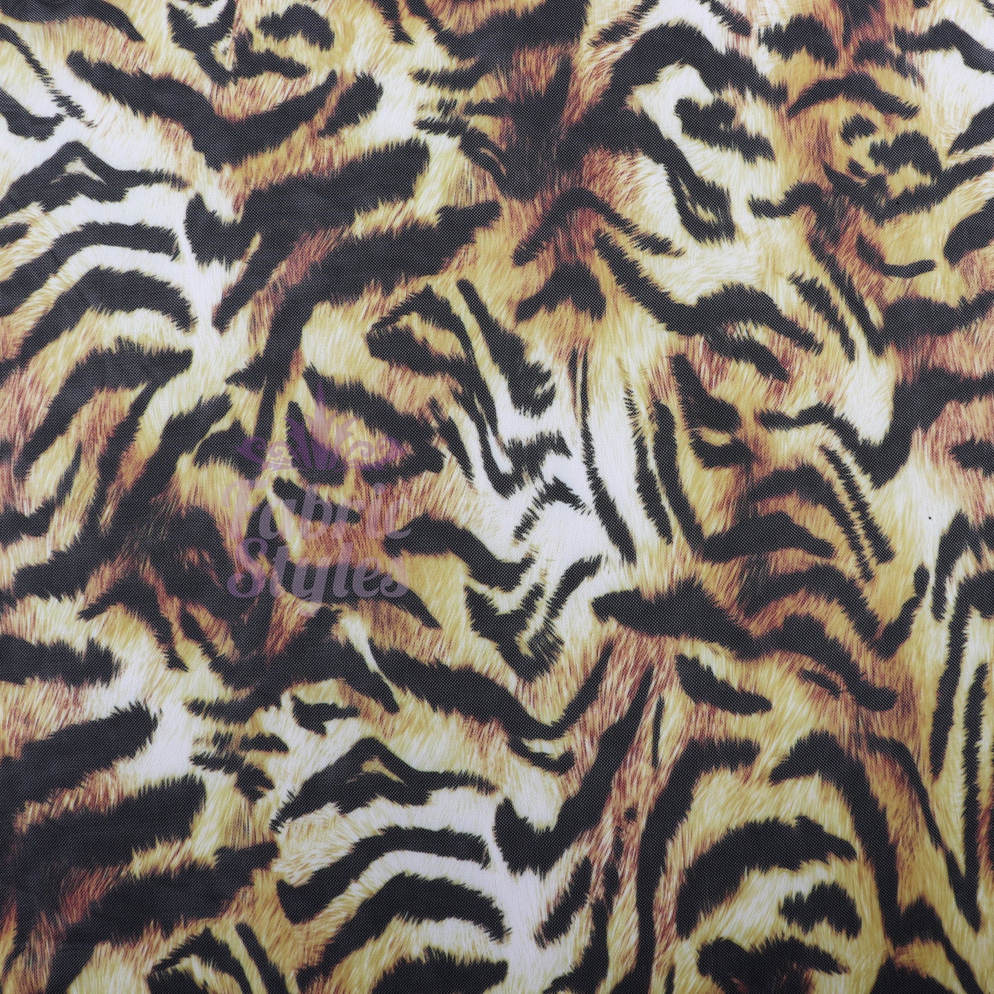 Tiger Print Power Mesh Fabric