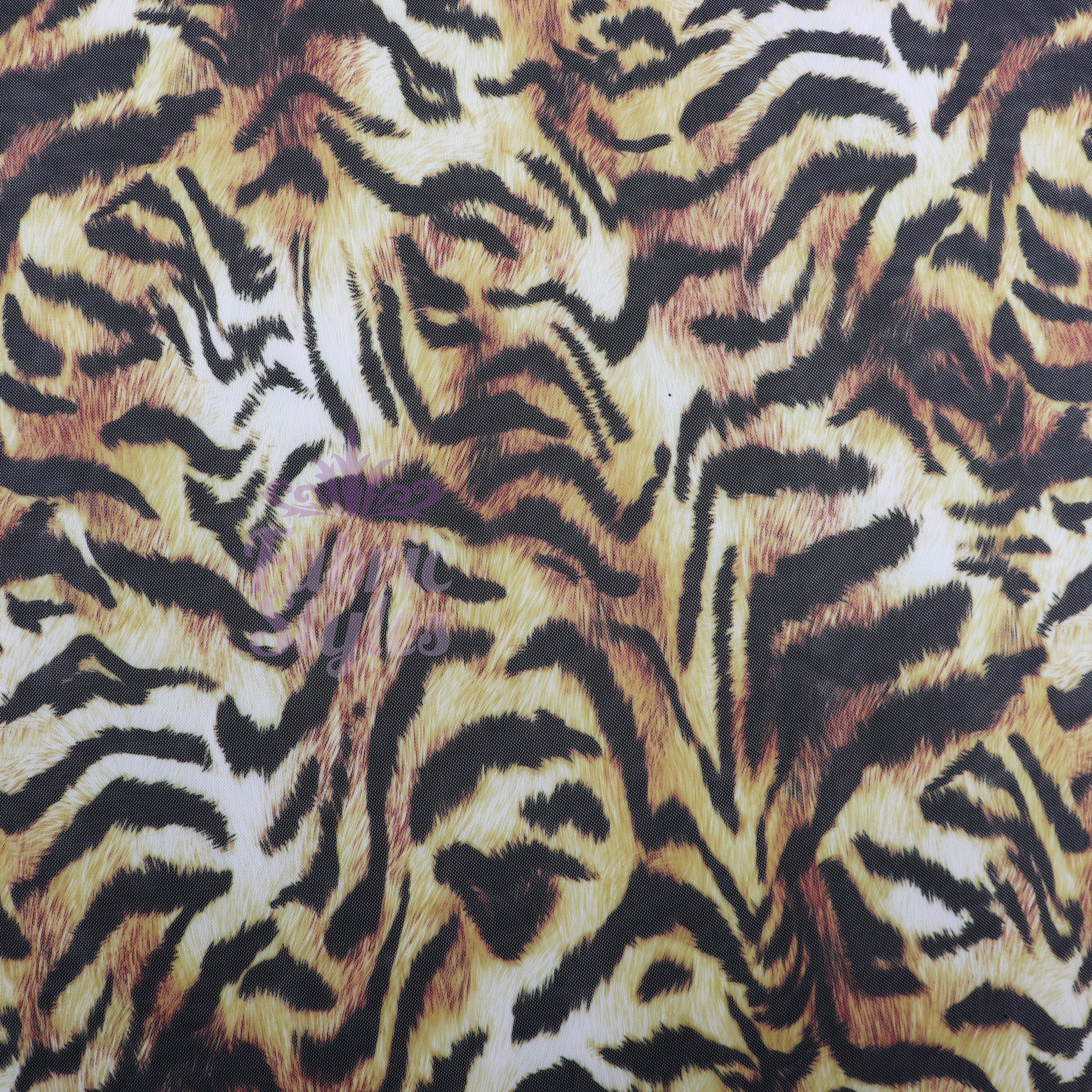 Tiger Print Power Mesh Fabric