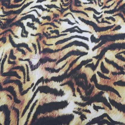 Tiger Print Power Mesh Fabric