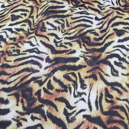 Tiger Print Power Mesh Fabric