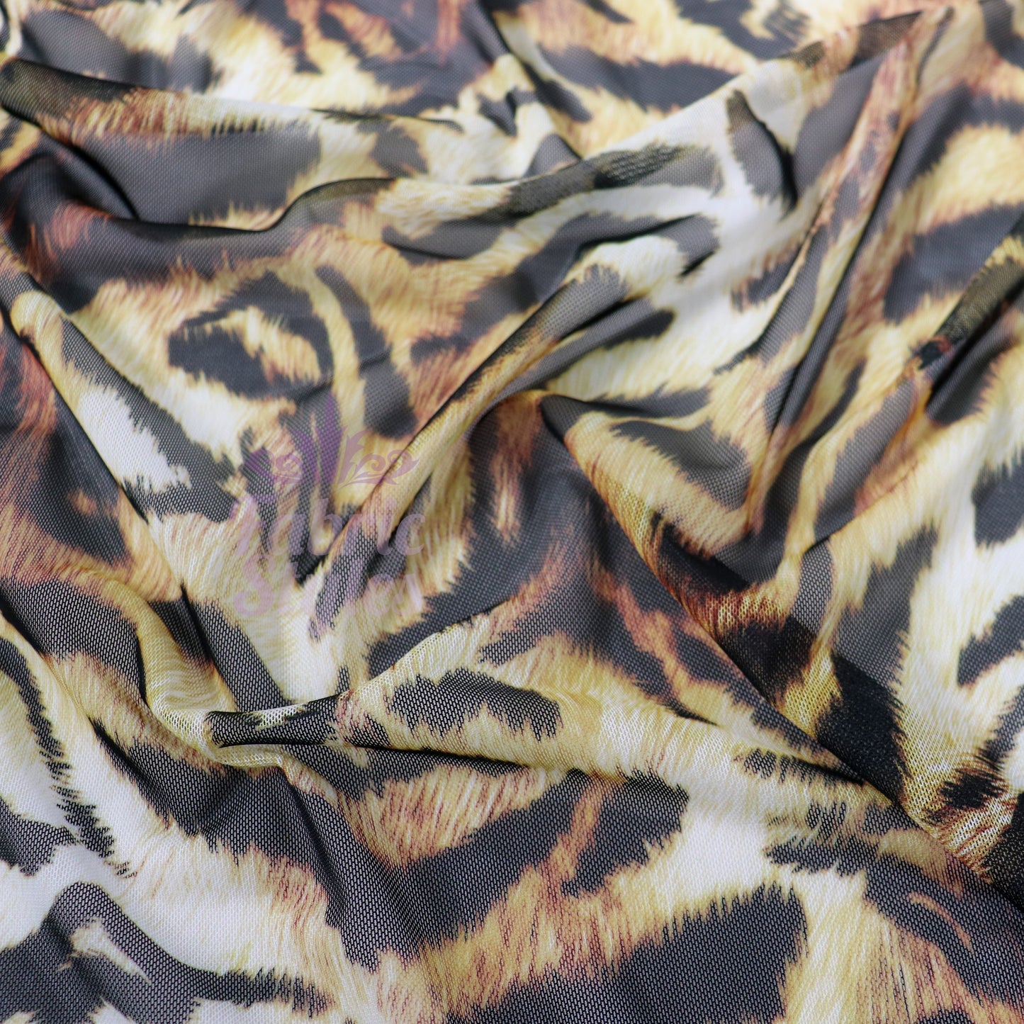 Tiger Print Power Mesh Fabric