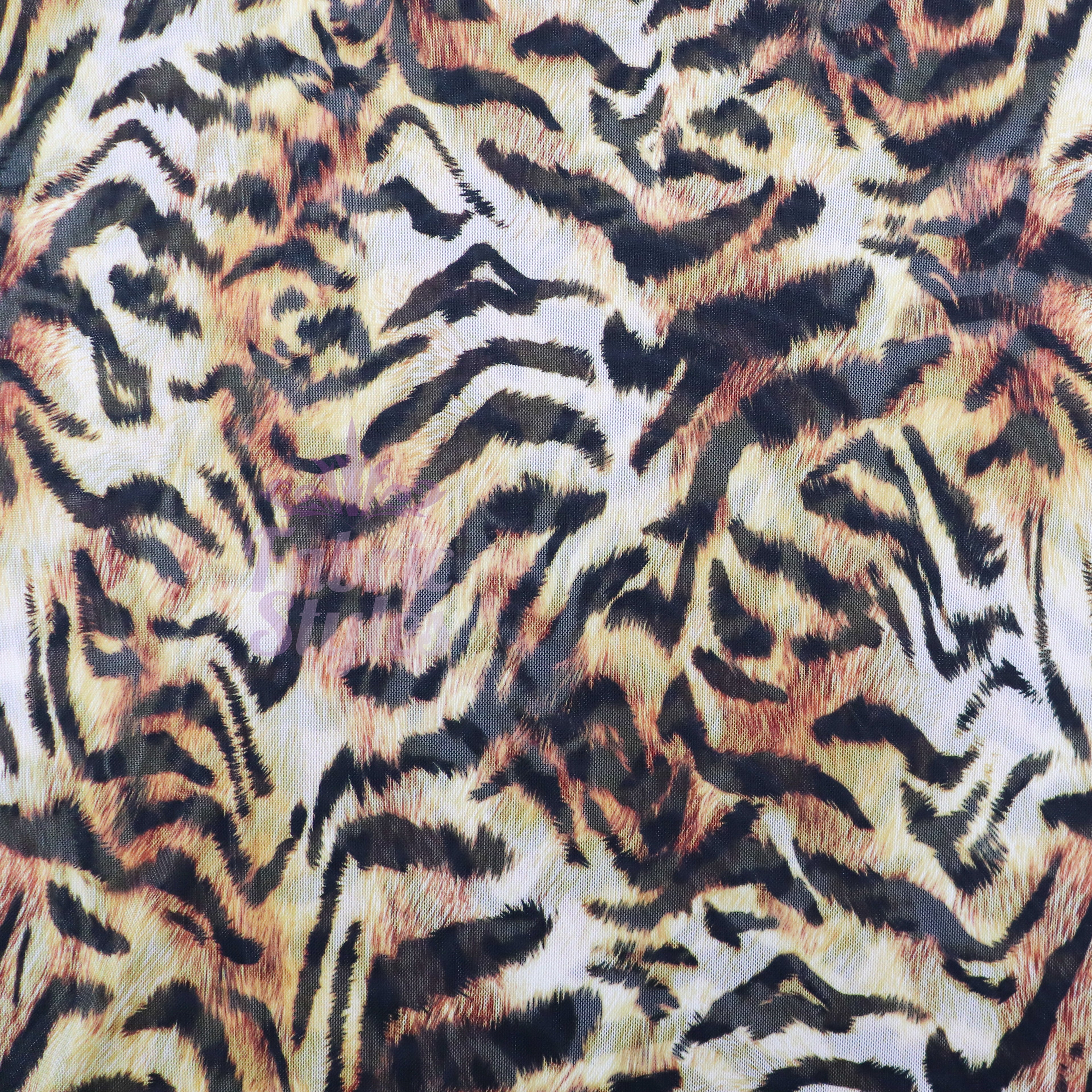Tiger Print Power Mesh Fabric