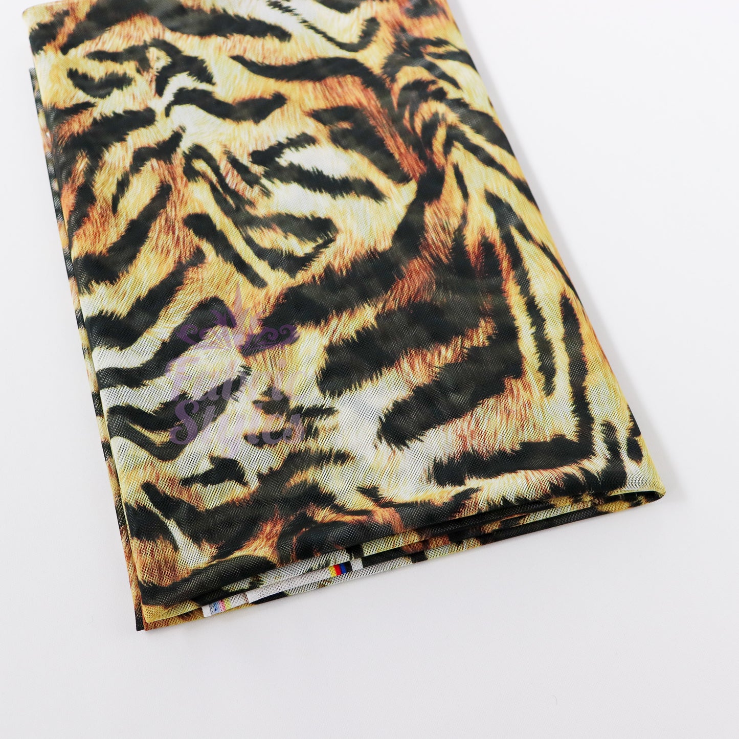 Tiger Print Power Mesh Fabric