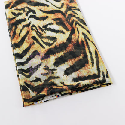Tiger Print Power Mesh Fabric