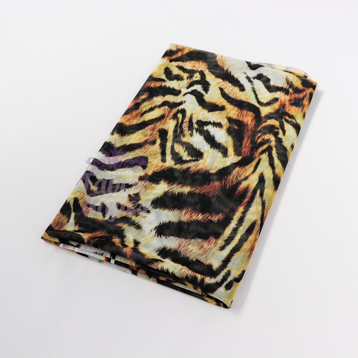 Tiger Print Power Mesh Fabric