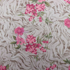 Zebra Floral Power Mesh Fabric