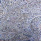 Navy Paisley Power Mesh Fabric