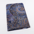 Navy Paisley Power Mesh Fabric