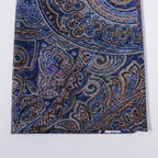 Navy Paisley Power Mesh Fabric