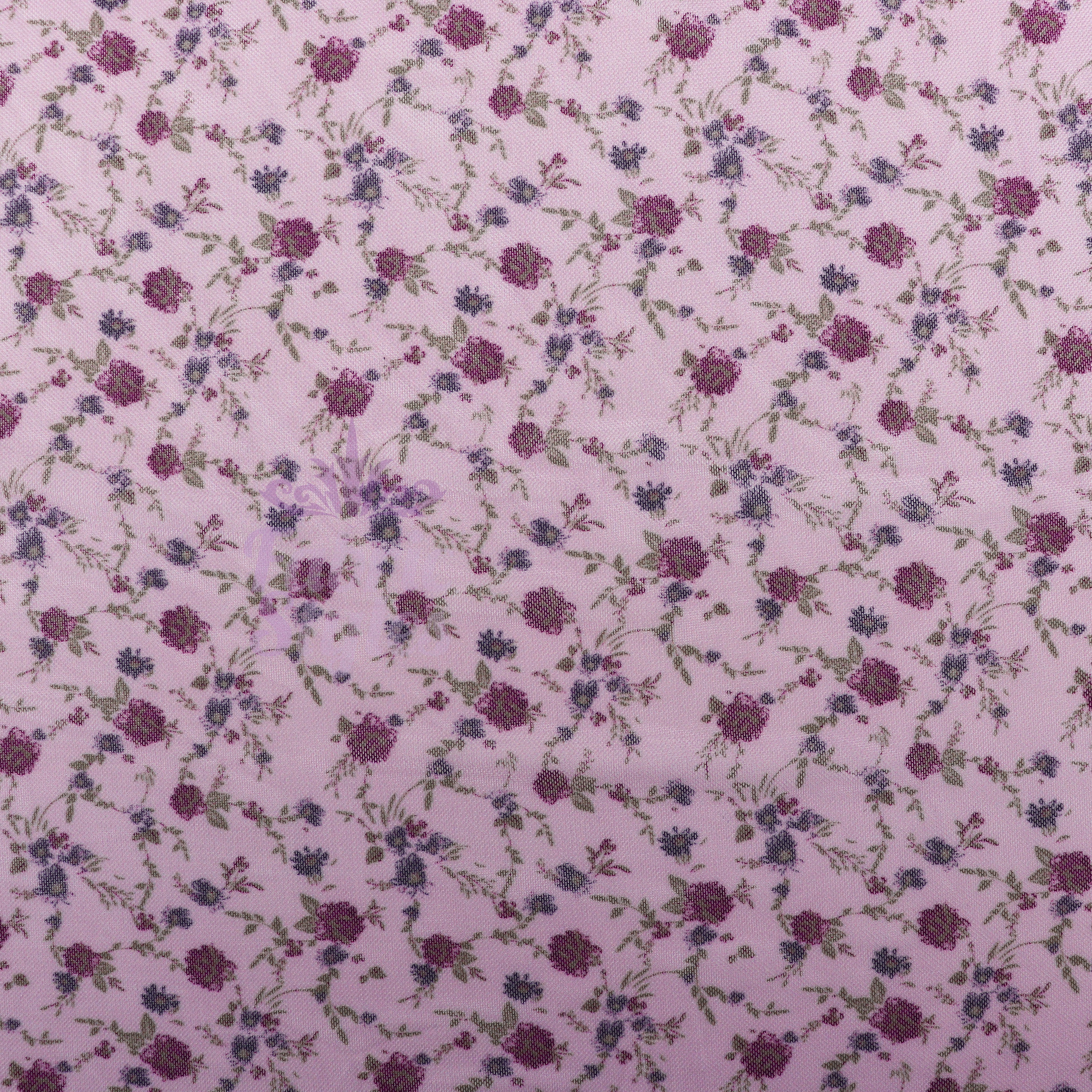 Pink Ditsy Floral Power Mesh Fabric