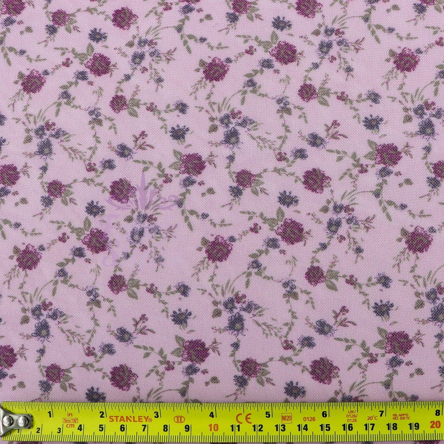 Pink Ditsy Floral Power Mesh Fabric