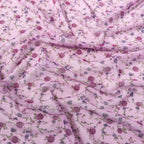 Pink Ditsy Floral Power Mesh Fabric