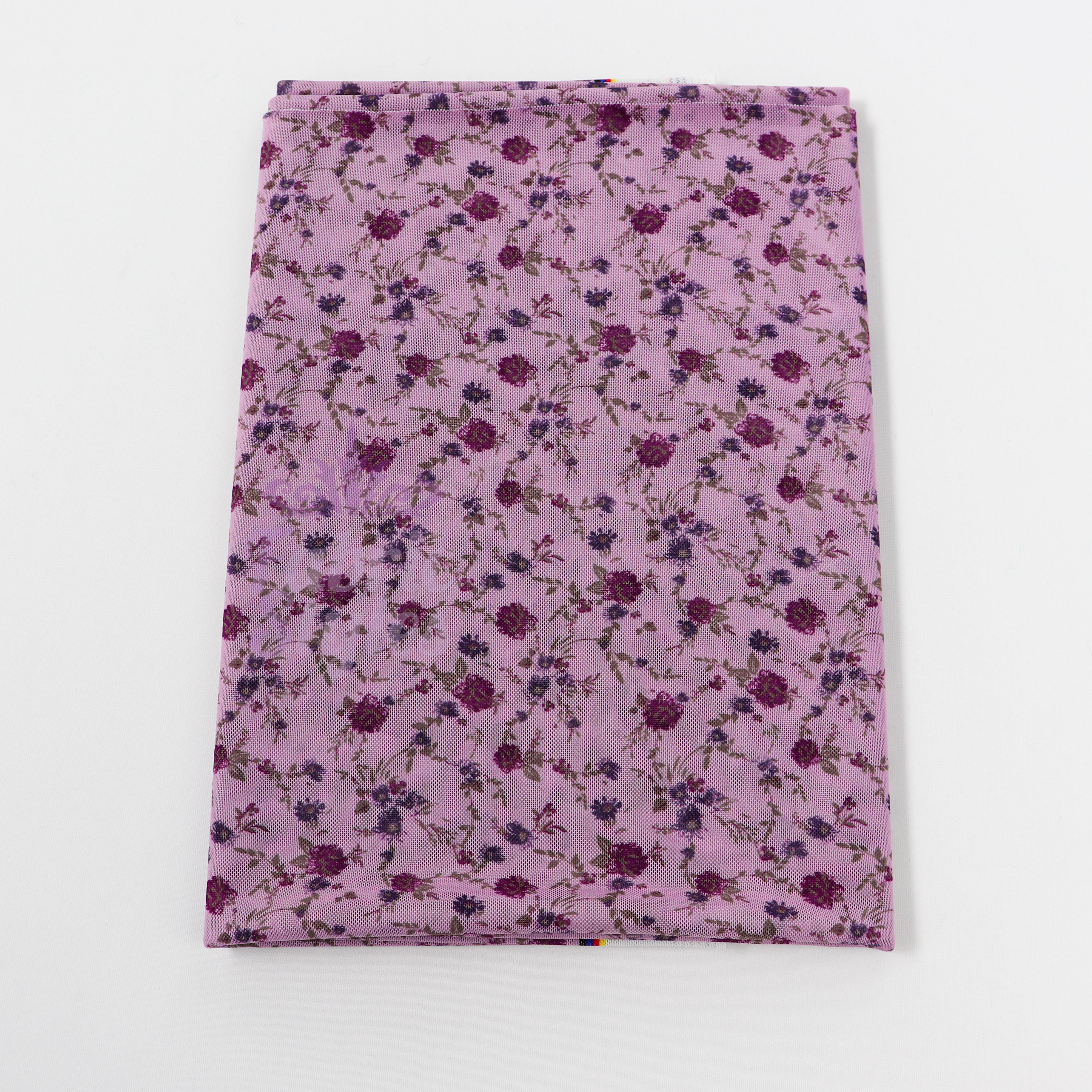 Pink Ditsy Floral Power Mesh Fabric
