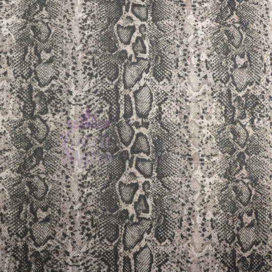 Brown Snake Power Mesh Fabric