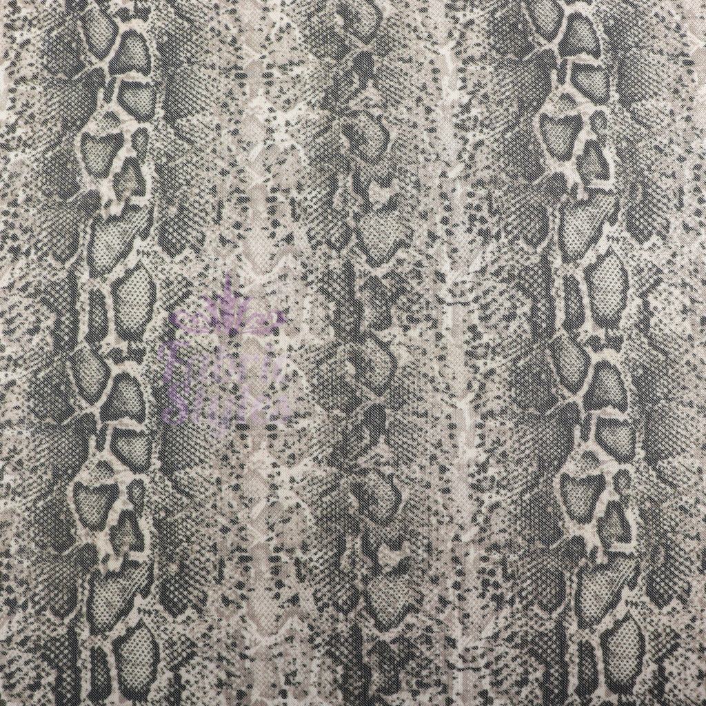 Brown Snake Power Mesh Fabric
