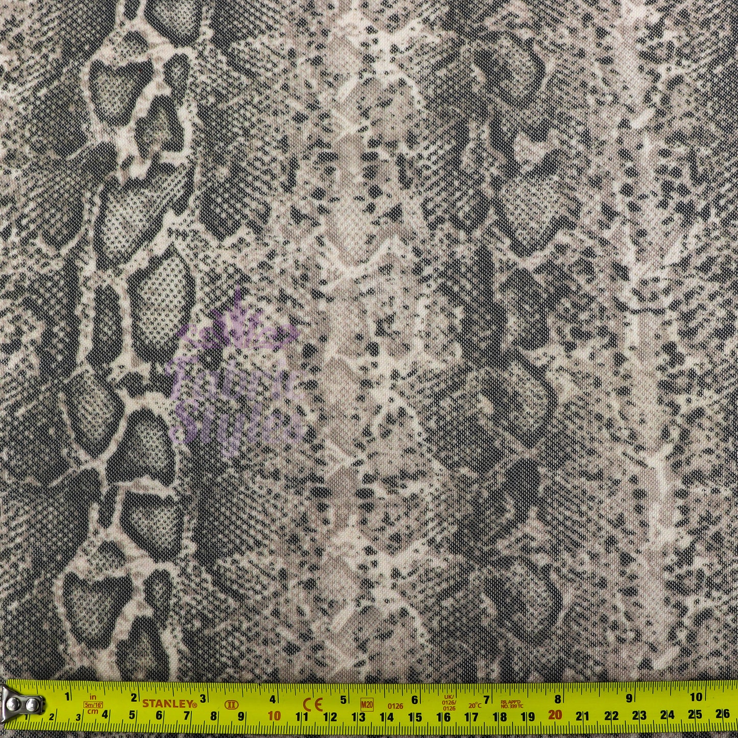 Brown Snake Power Mesh Fabric