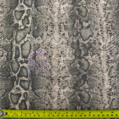 Brown Snake Power Mesh Fabric
