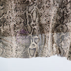 Brown Snake Power Mesh Fabric
