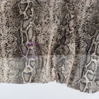 Brown Snake Power Mesh Fabric
