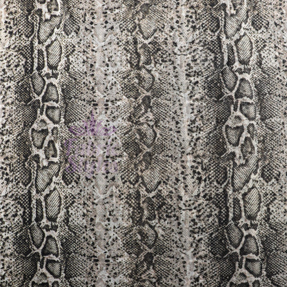 Brown Snake Power Mesh Fabric
