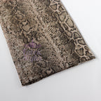Brown Snake Power Mesh Fabric