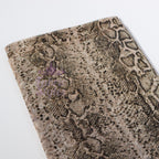 Brown Snake Power Mesh Fabric